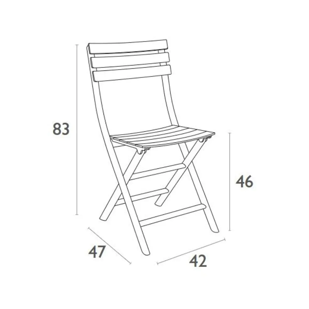 Helen Polypropylene Folding Chair