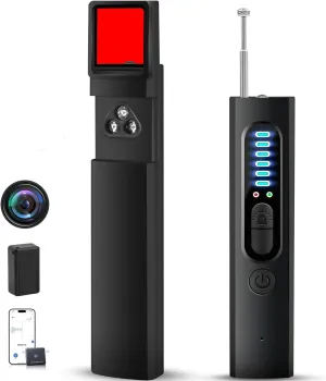 Hidden Camera Detectors, Listening Device Detector, GPS Tracker Detector, Anti-Spy Detector, Bug Detector Electronic Sweeper, RF Signal Detector, 5 Levels Sensitivity 4 Modes, 30H Working Time