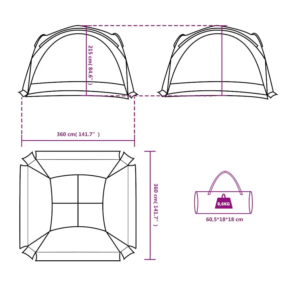 High-value Party Tent Trend-setting Green Waterproof