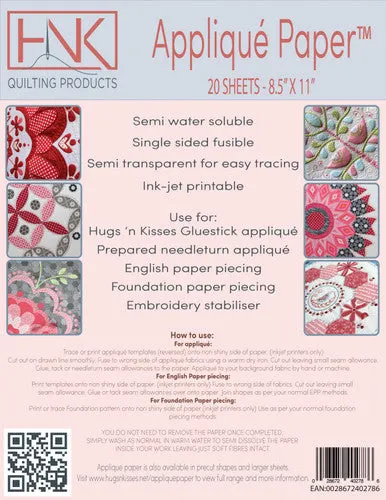 HNK Applique Paper - 20 Pack