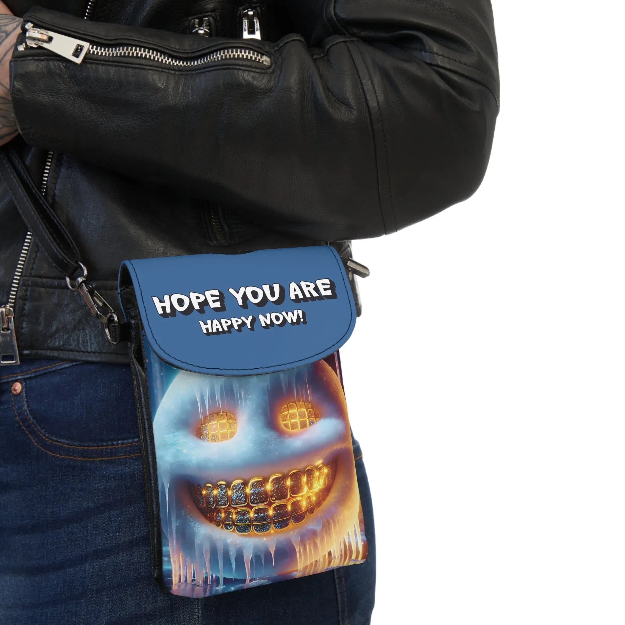 Hope You Are Happy Now Smiley Smiles Cell Phone Wallet (Ice Grill)