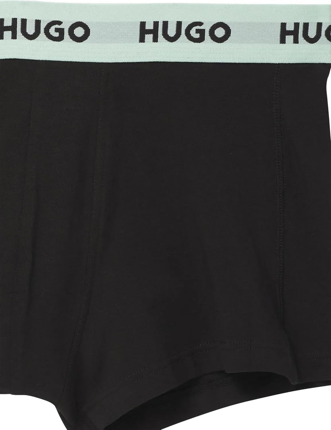 HUGO Men's 3 Pack Bold Logo Cotton Stretch Trunks