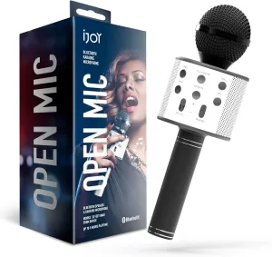 iJoy Wireless Karaoke Microphone - Bluetooth Karaoke Speaker with Voice Changer - Portable Singalong Machine for Adults and Kids