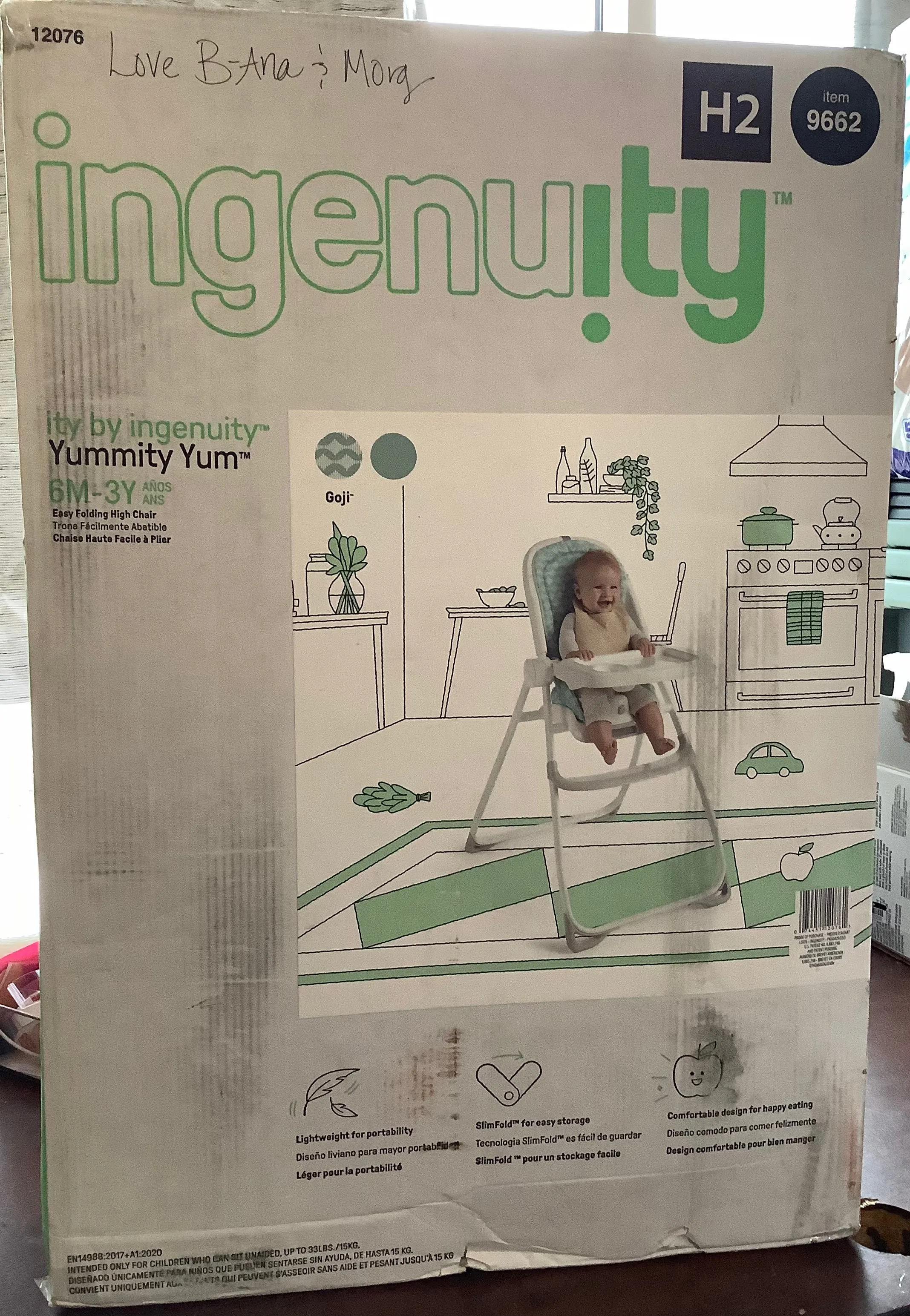 Ingenuity Easy Folding High Chair