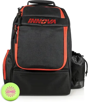Innova Adventure Pack Disc Golf Backpack – Holds 25 Discs – Includes Mini, Disc Golf Bag