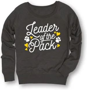 Instant Message - Leader Of The Pack Dog-Ladies Lightweight French Terry Pullover