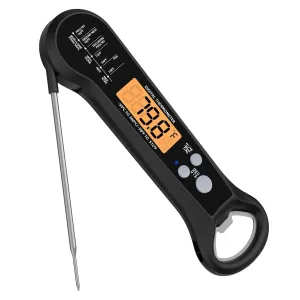 Instant Read Meat Thermometer for Grill and BBQ,Compact and Fast Accuracy for Cooking,Baking,Fish,Liquids,Lamb