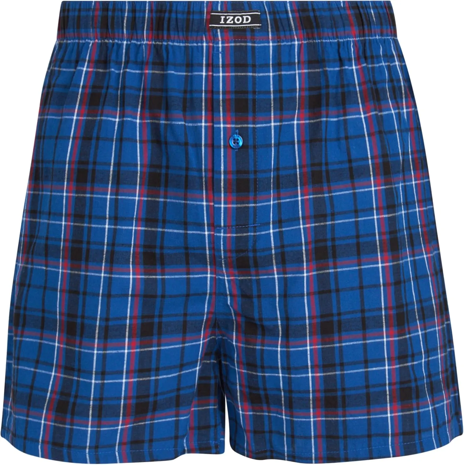 IZOD Men's Boxer Shorts – 3 Pack Lightweight Cotton Boxers with Functional Fly Pouch- Soft Breathable Boxers for Men (S-XL)