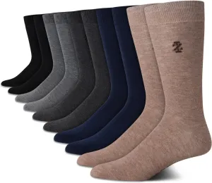 IZOD Men’s Dress Socks - Lightweight Comfort Crew Sock (10 Pack)