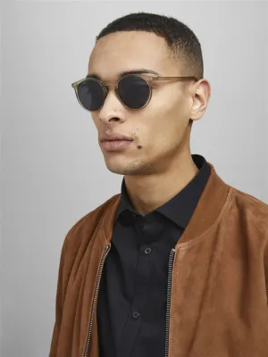 Jack & Jones RYDER Mens Sunglasses Grey Denim