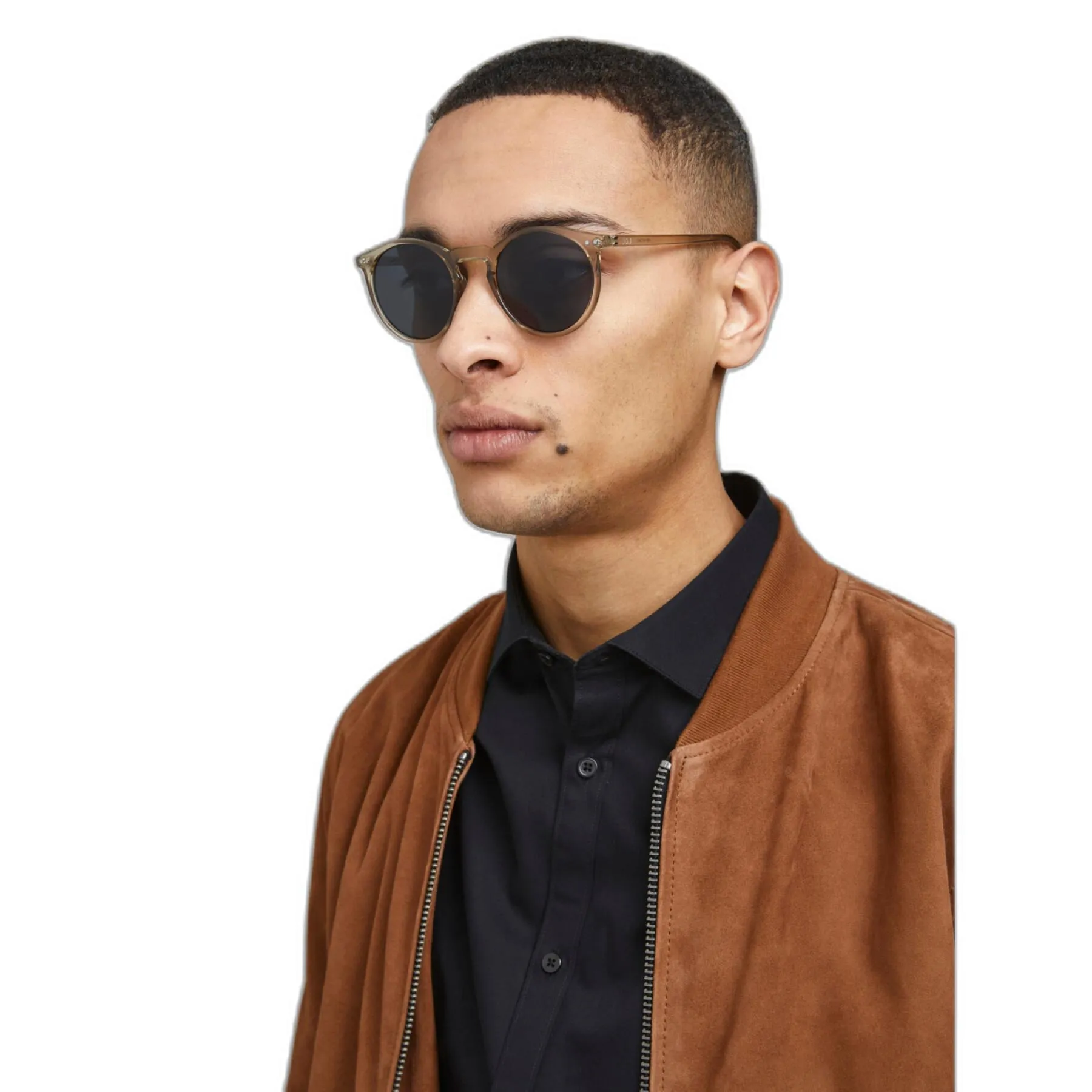 Jack & Jones RYDER Mens Sunglasses Grey Denim