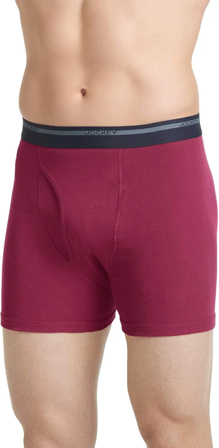 Jockey Men's Underwear Lightweight Classic 5" Boxer Brief - 3 Pack