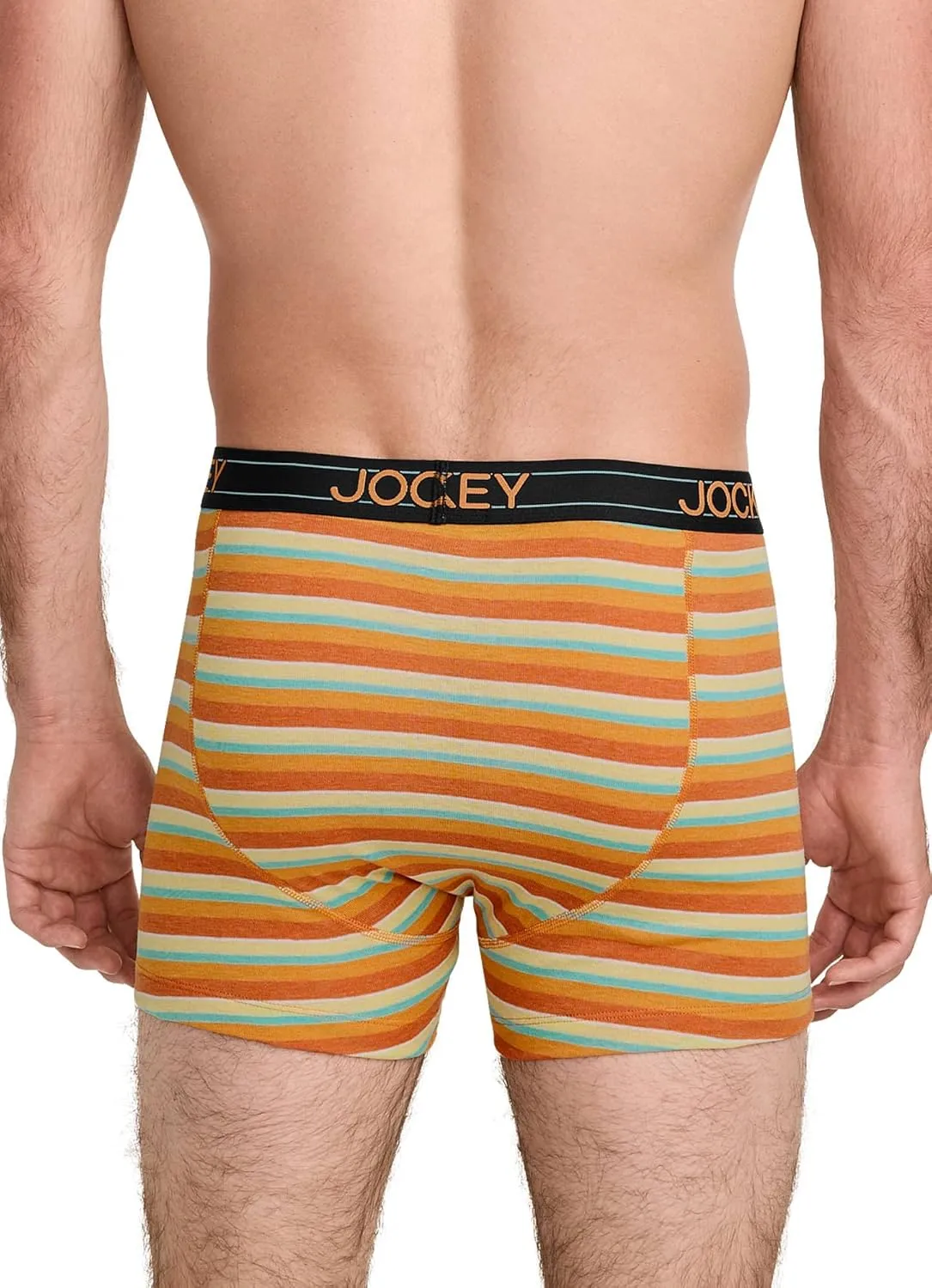 Jockey Men's Underwear Lightweight Cotton Blend 5" Boxer Brief - 4 Pack