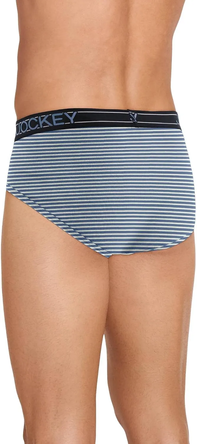Jockey Men's Underwear Lightweight Cotton Blend Brief - 5 Pack