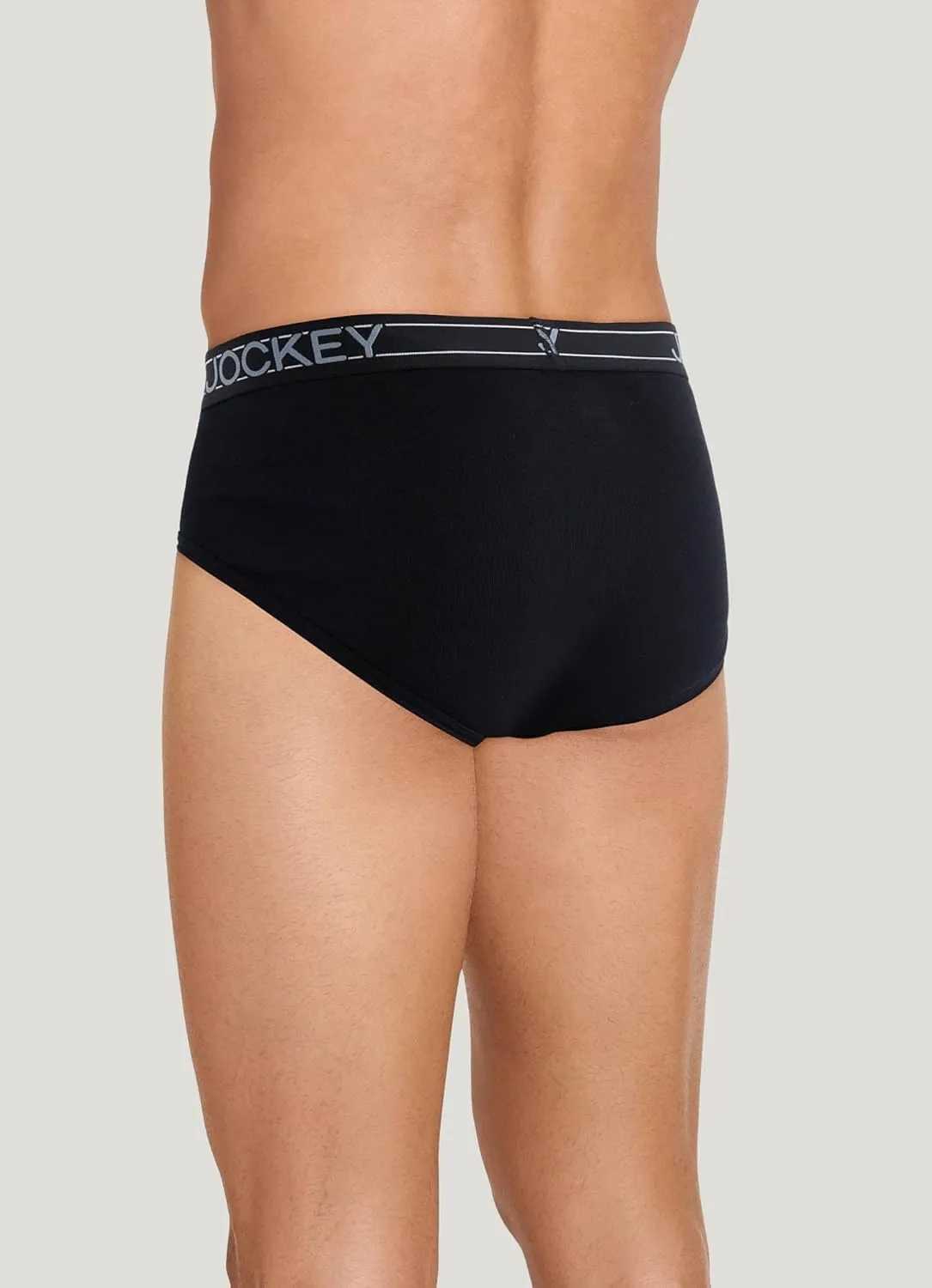 Jockey Men's Underwear Lightweight Cotton Blend Brief - 5 Pack