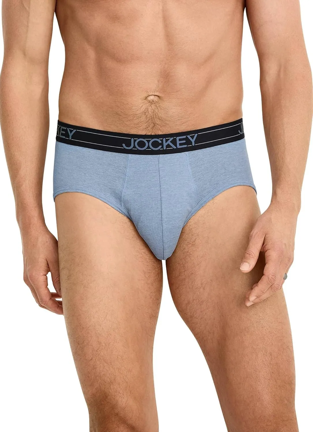 Jockey Men's Underwear Lightweight Cotton Blend Brief - 5 Pack