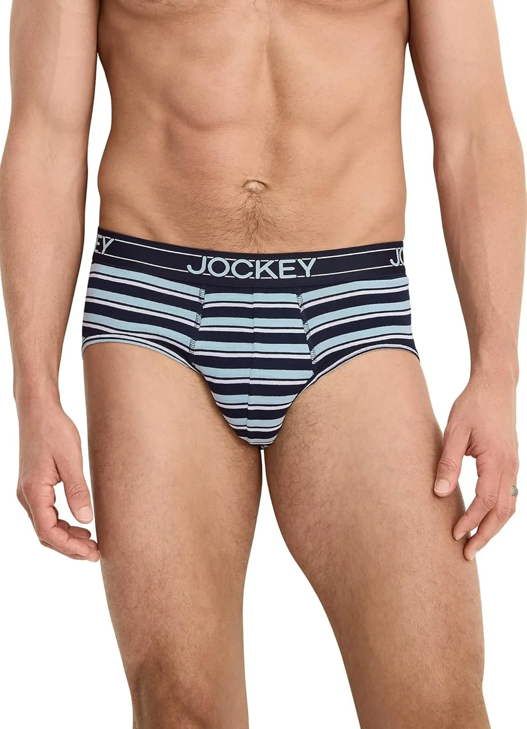 Jockey Men's Underwear Lightweight Cotton Blend Brief - 5 Pack
