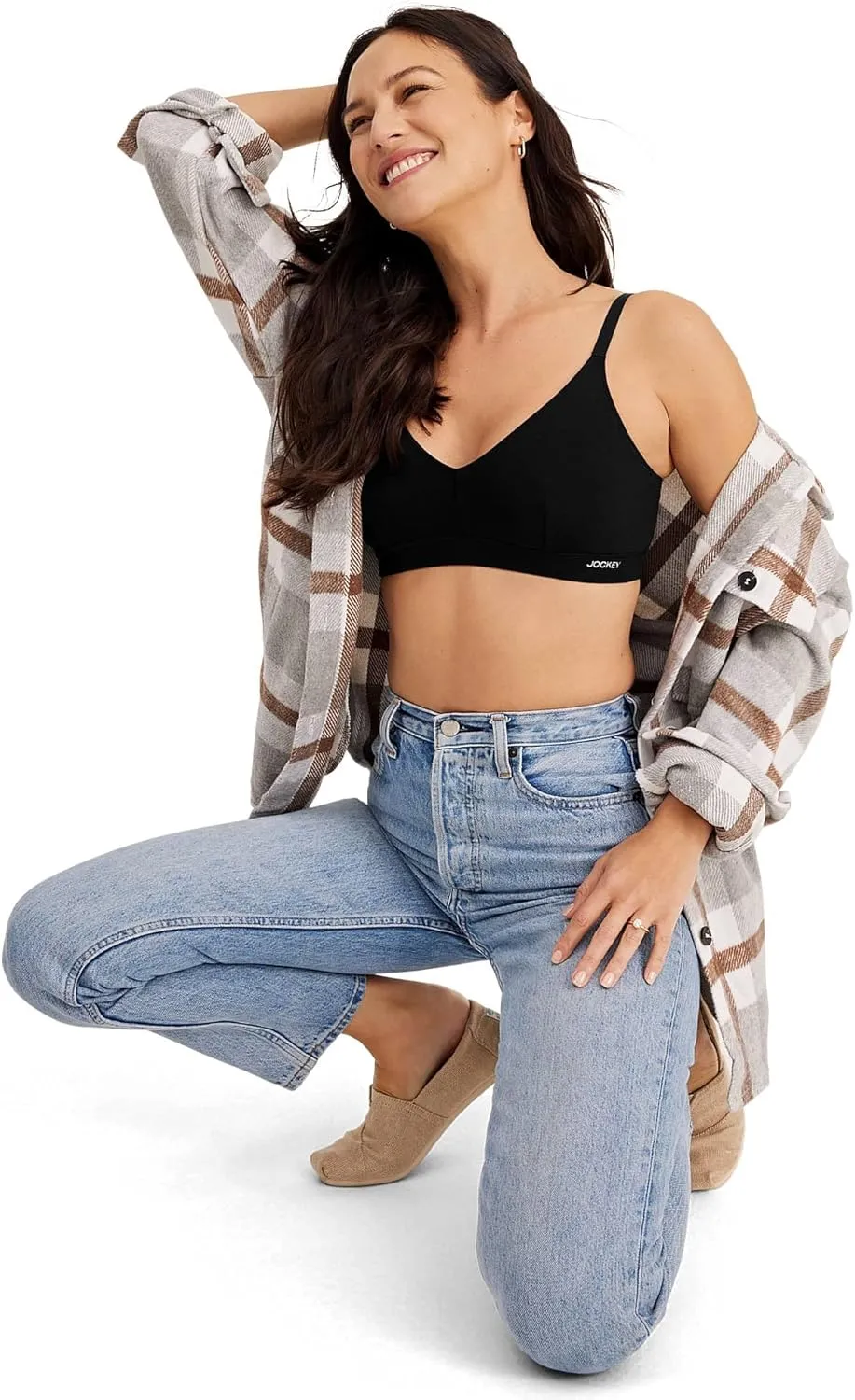 Jockey Women's Bra Organic Cotton Stretch Triangle Bralette