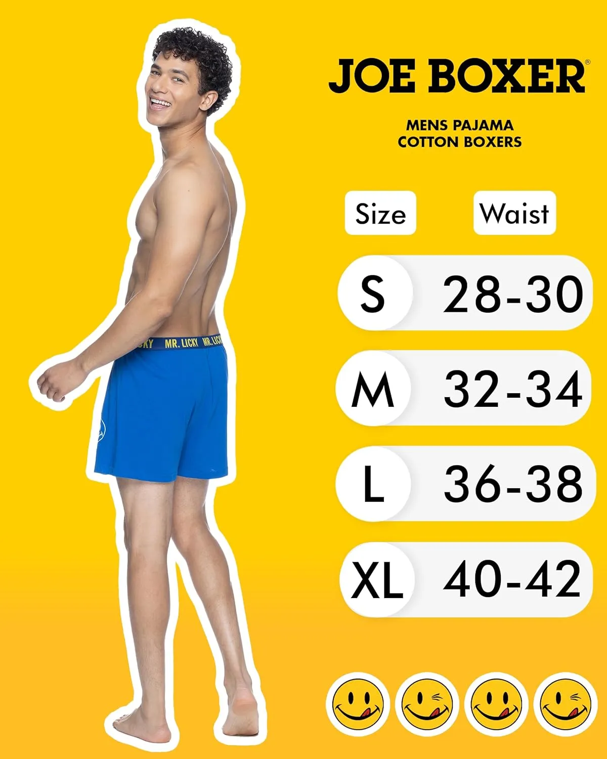 JOE BOXER Knit Cotton Boxers for Men Pack of 2, Cotton Men's Underwear, Boxer Shorts for Men 2-Pack