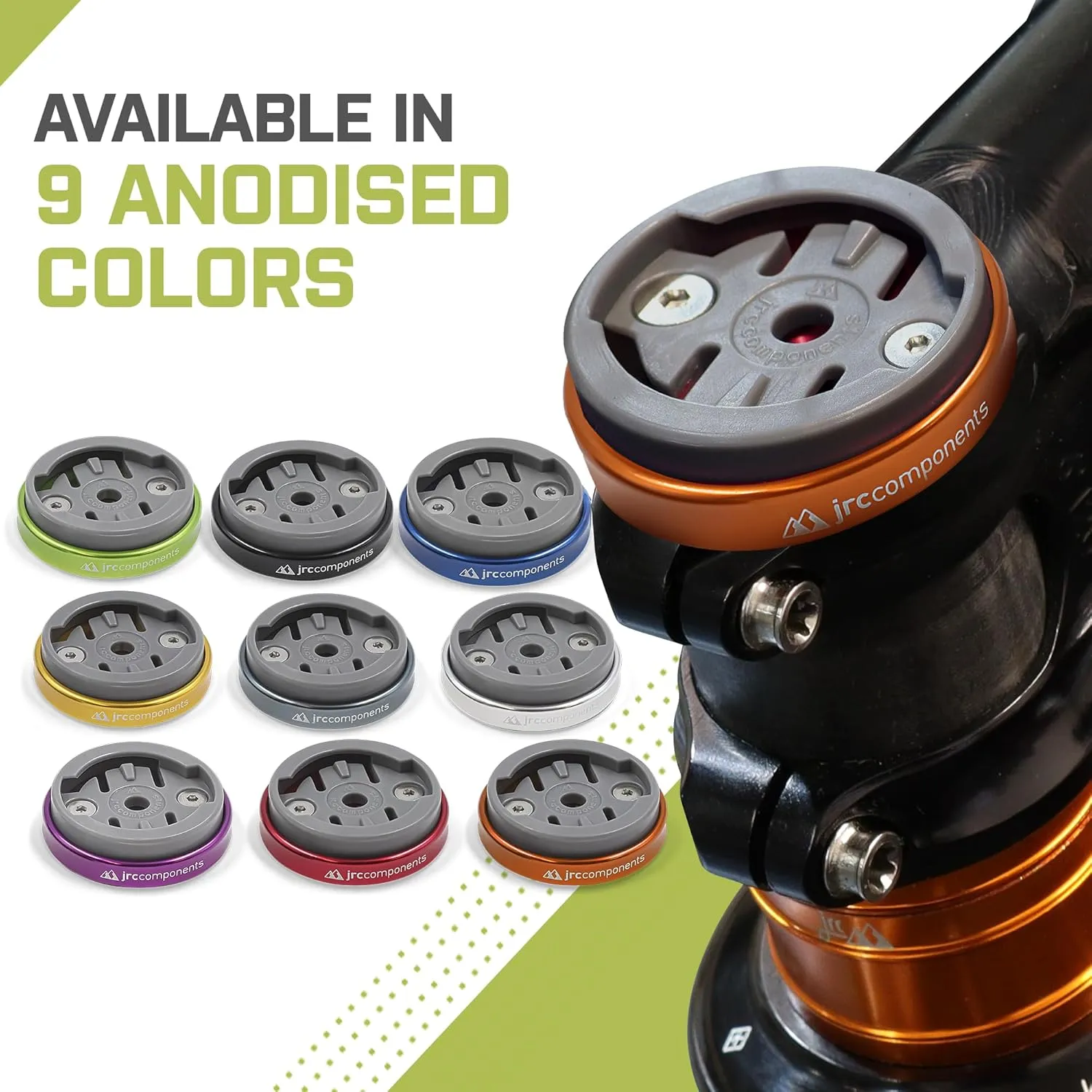 JRC Components Enkei Top Cap Bike Stem Mount | Compatible with All Models of Wahoo Elemnt GPS Devices | Lightweight CNC 6061-T6 Aluminium Body | Suitable for use with 1 1/8" Headset - Purple
