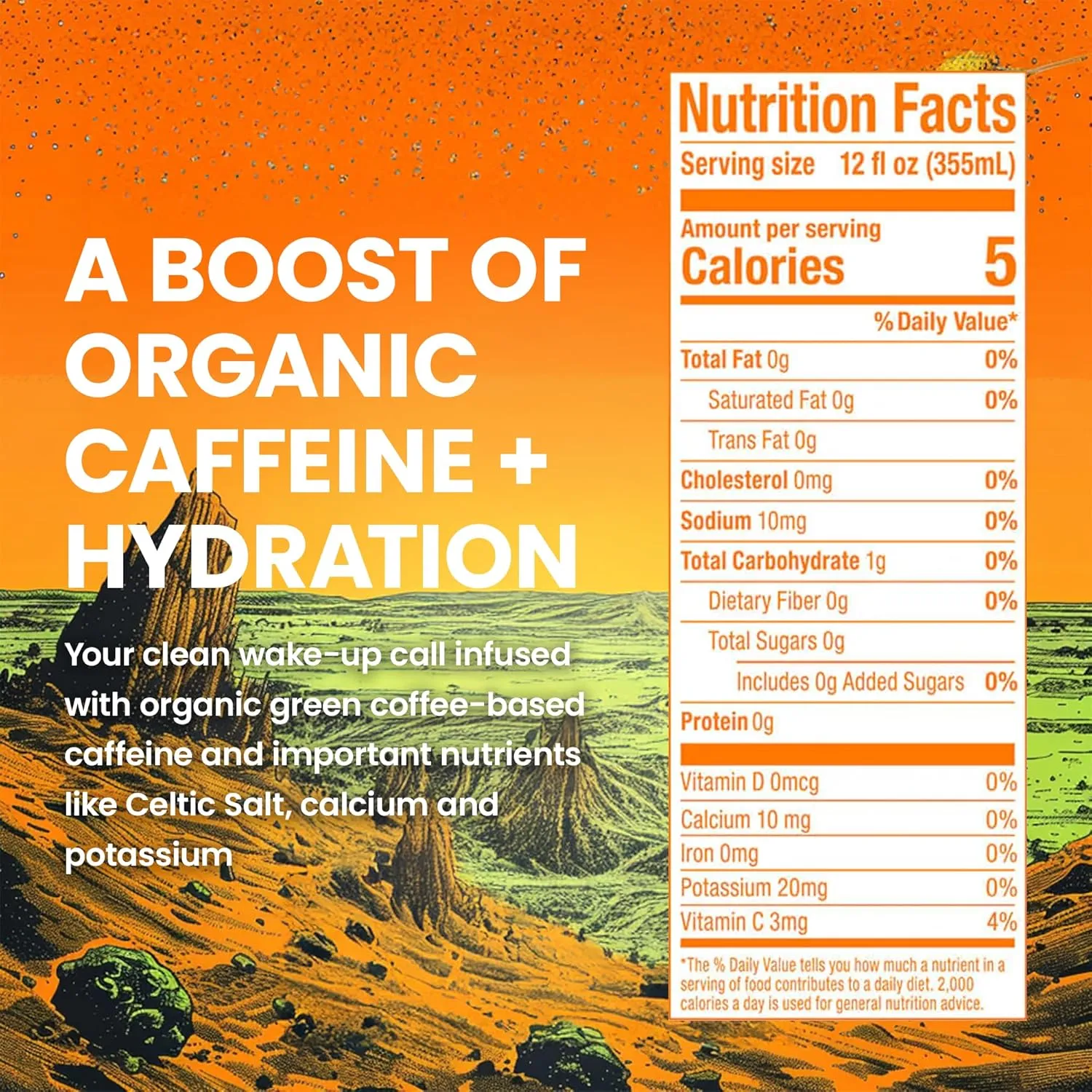 JUNO ENERGY Limeade Sparkling Energy Drink - Energizing and Hydrating with 125mg Organic Caffeine from Green Coffee Beans, Organic Monk Fruit, Lime Juice & Electrolytes - Vegan, Gluten Free, 12 Pack Refreshment