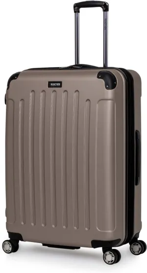 Kenneth Cole REACTION Renegade Luggage Expandable 8-Wheel Spinner Lightweight Hardside Suitcase, Champagne, 28-Inch Checked