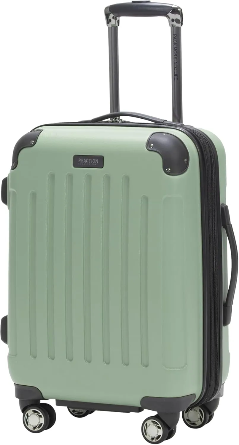 Kenneth Cole REACTION Renegade Luggage Expandable 8-Wheel Spinner Lightweight Hardside Suitcase, Seafoam, 20-Inch Carry On