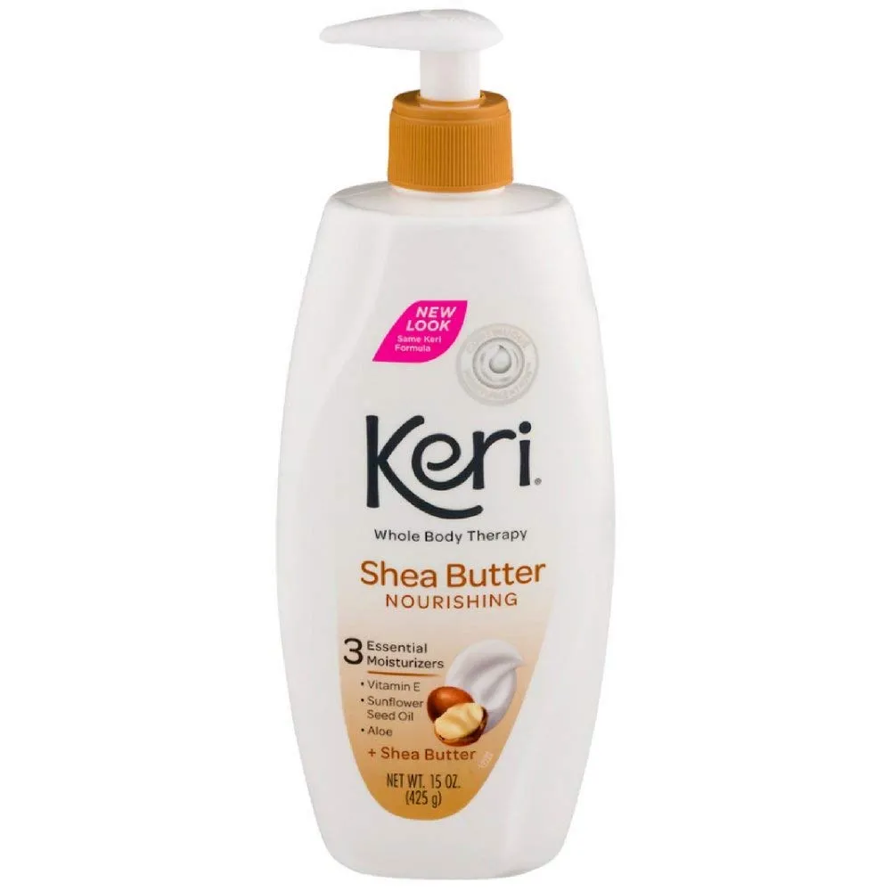 Keri Nourishing Shea Butter Lotion 15 oz (Pack of 8)