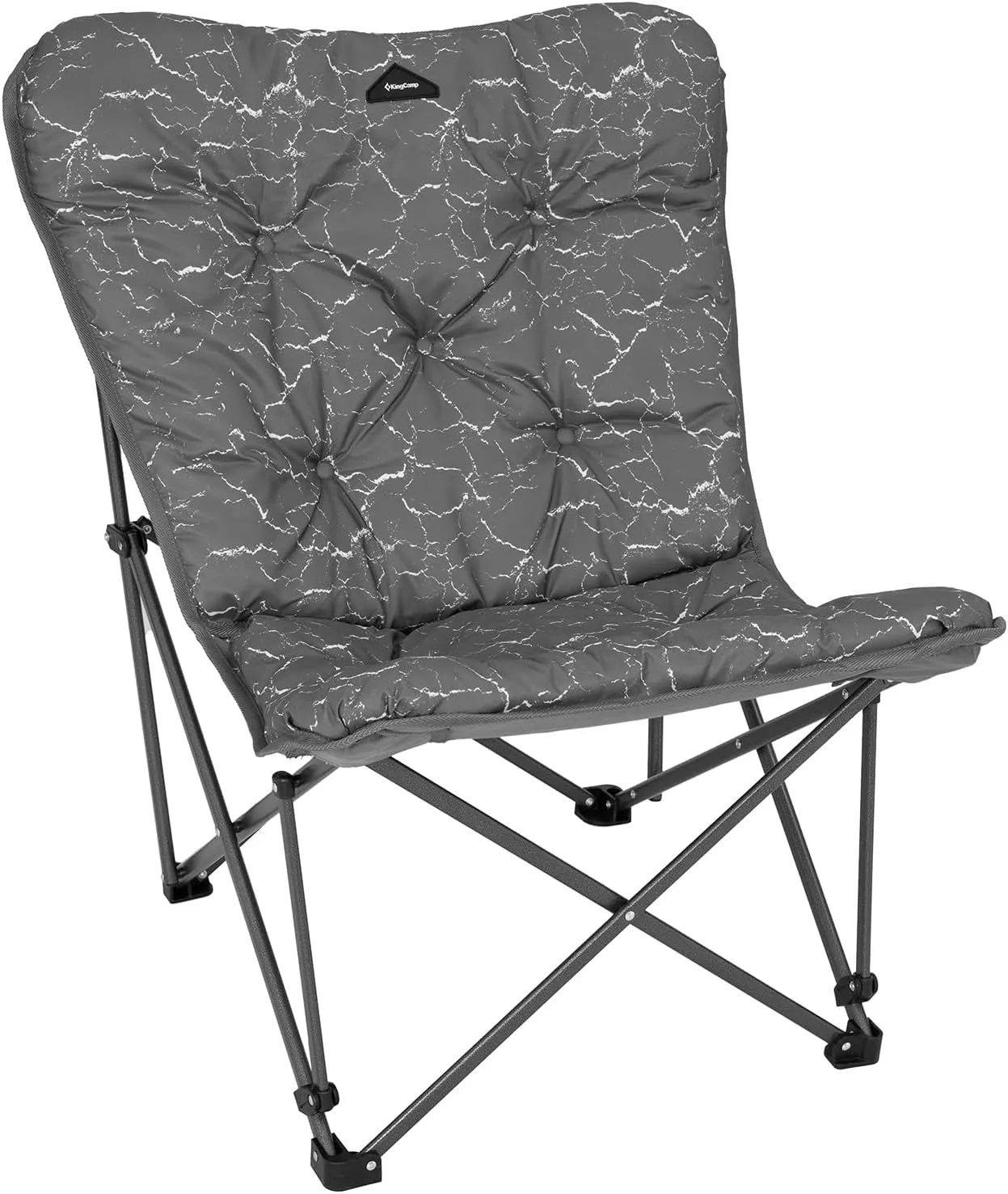 KingCamp Butterfly Chair, Oversized Thick Padded Comfy Camping Chairs Portable Folding Chair 400lbs Heavy Duty Seat with High Backrest & Carry Bag for Outdoor Indoor Patio Lawn Home Living Bed Room