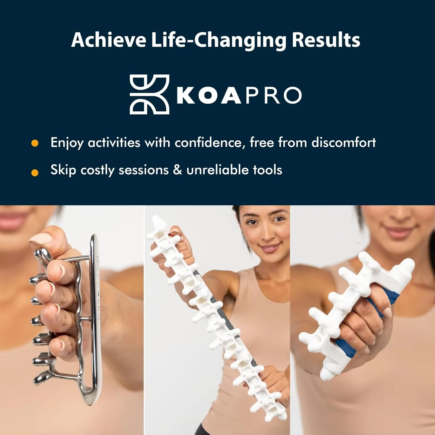 KOAPRO Fascia Massage Tool Blaster for Cellulite, Muscle Knots, Trigger Points - All-in-One Full Body Myofascial Release Tool, Facia Blaster, Targeted Tension Relief, Effective Back and Neck Massager