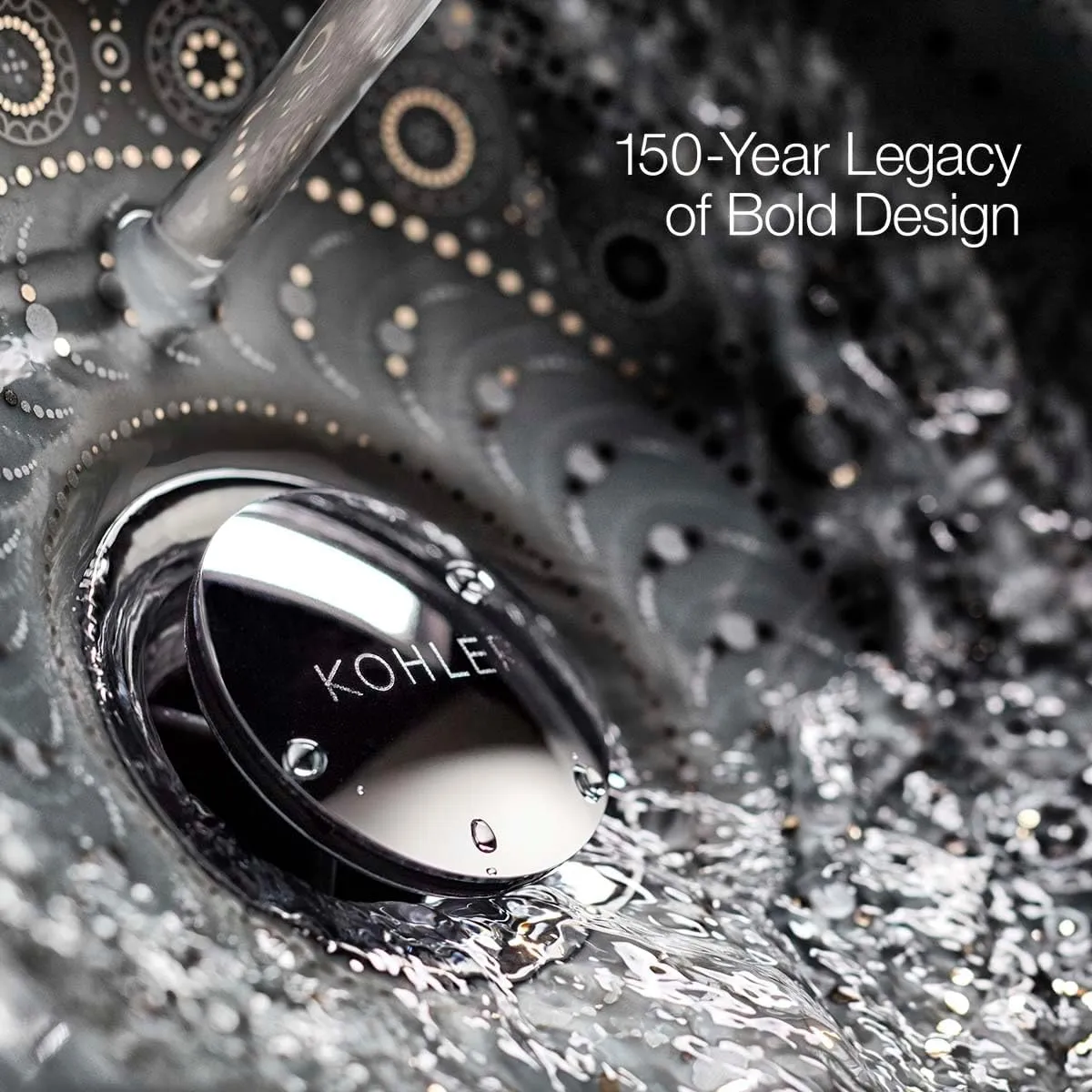 KOHLER K-28682-G-2MB SpaViva Two-Function Handheld Showerhead, Includes Cleansing Device with Four Attachments, Face & Body Brush, Body Scrubber, Body Massager, 1.75 GPM, Vibrant Brushed Moderne Brass