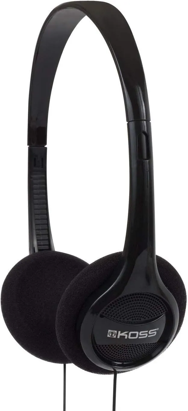 Koss KPH7 Lightweight Portable Headphone, Black - 100 Pack