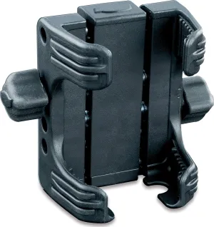 Kuryakyn 1693 Motorcycle Handlebar Accessory: Tech-Connect Cradle GPS Device/Phone Holder Mount, Standard , Black