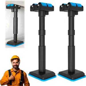 Labor Saving Lifting Brackets, Multi-Function Height Adjustment Lifting Device, Telescopic Furniture Lifter Jacks for Installing Cabinets and Wall Tile Height Adjuster Handheld Tool (2 pcs)