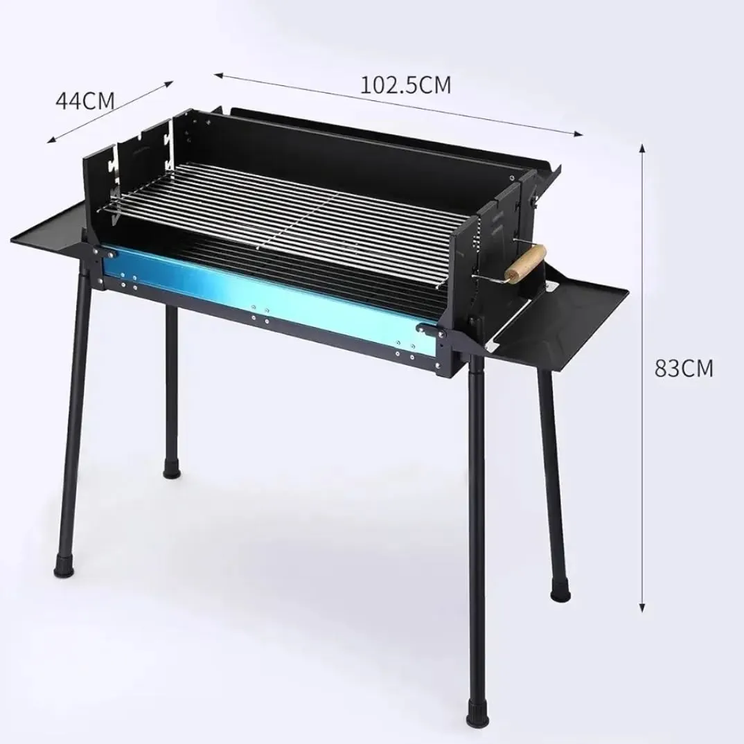 Large Portable BBQ Grill with Foldable Legs