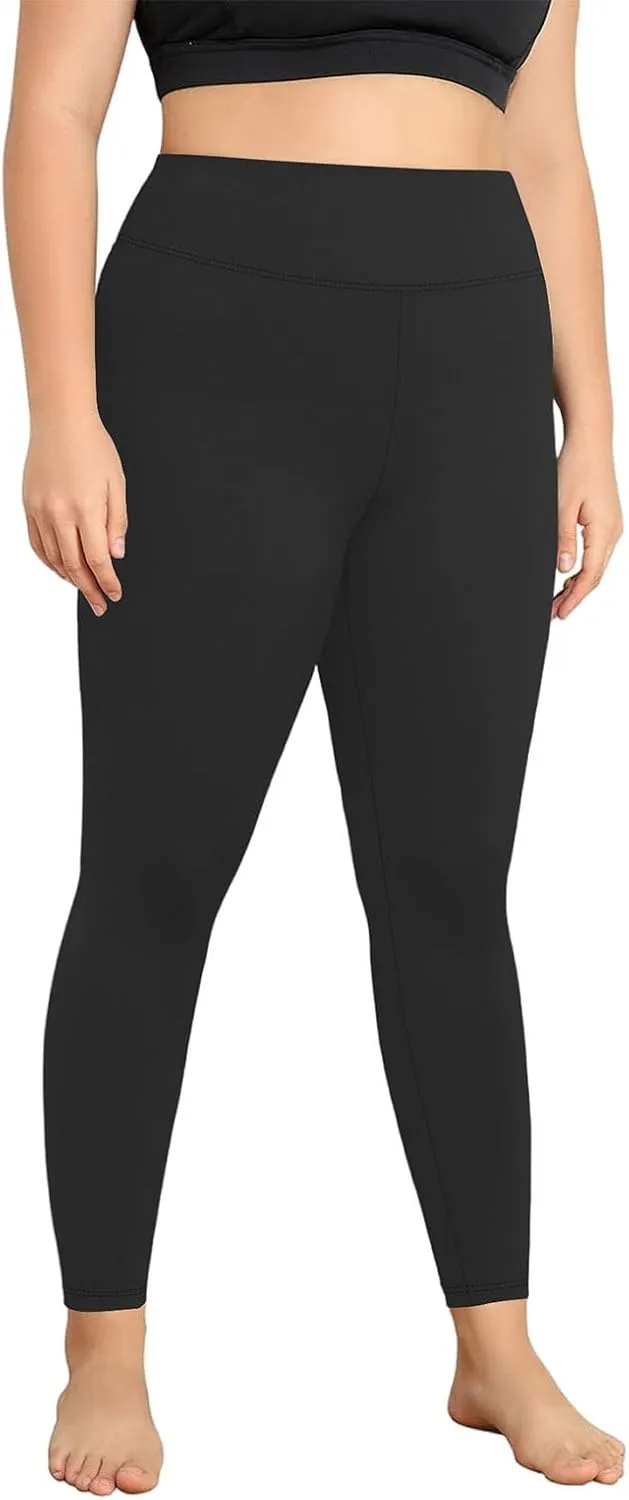 Leggings for Women Plus Size Tummy Control Lightweight Stretch High Waist Pants Soft Running Workout Trendy Yoga Pants