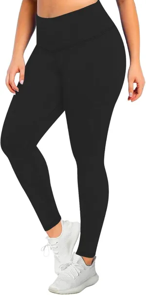 Leggings for Women Plus Size Tummy Control Lightweight Stretch High Waist Pants Soft Running Workout Trendy Yoga Pants