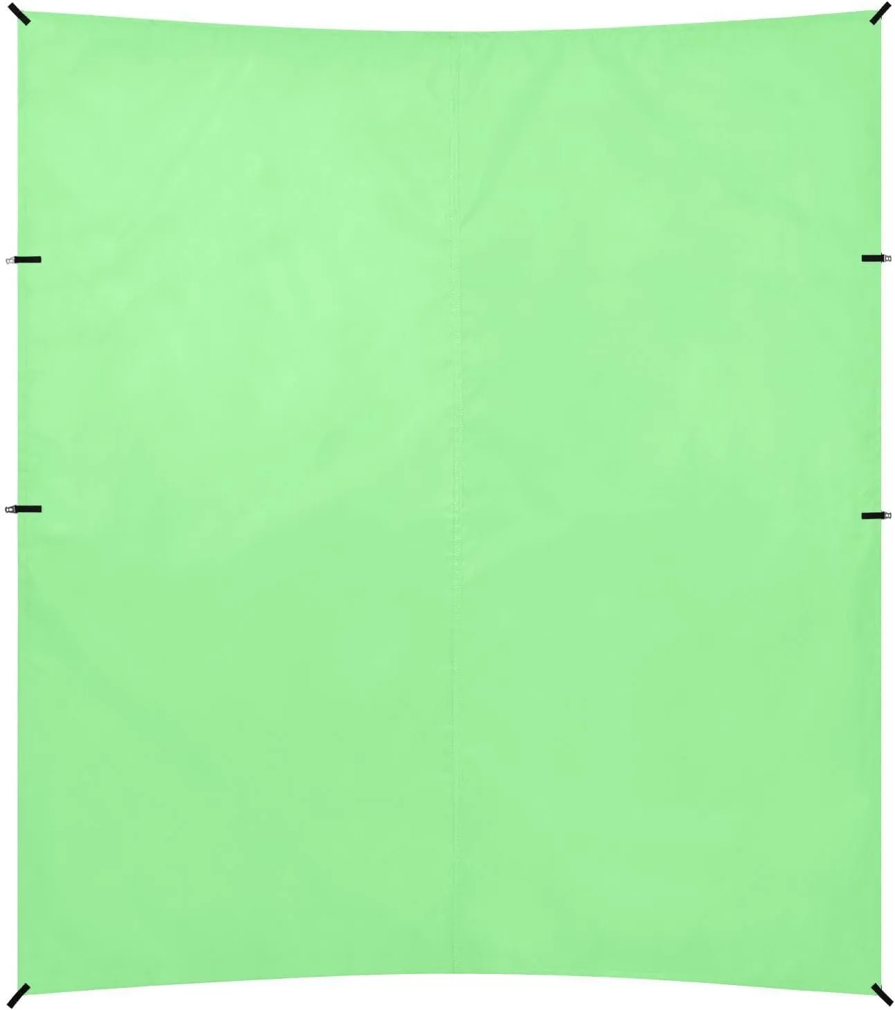 Light Green Solid Color Pure Plain Foldable Beach Tent UPF50 Waterproof Shade Sun Shelter with Sandbags and Shovel for Camping, Picnics, Backyard & Fishing