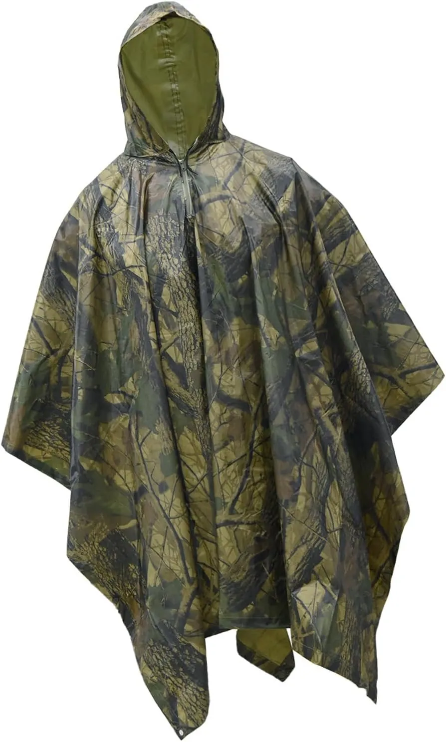 Light Weight Rain Poncho Waterproofs Hooded Rain Coat Camouflage Shelter Ground Sheet Raincoats Shelter Easy to Use