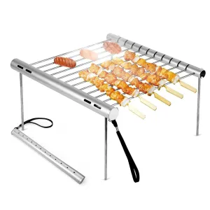LightGrill Portable Outdoor Travel Stainless Steel BBQ Grill