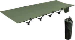 Lightweight Folding Tent Camping Cot Bed with Storage High Stability 150kg Load Capacity Easy Setup Portable Compact Folding