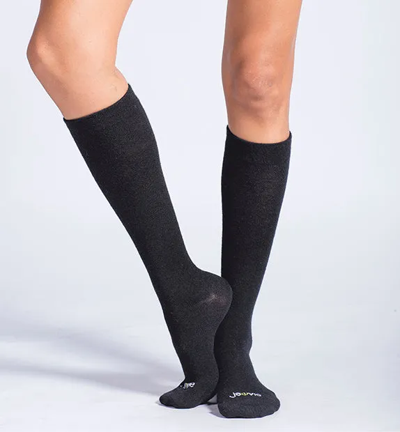 Lightweight Merino Wool Everyday Compression Socks (15-20mmHg) - Solids - 3 Pack