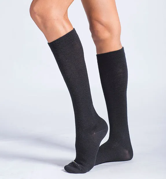 Lightweight Merino Wool Everyday Compression Socks (15-20mmHg) - Solids - 3 Pack