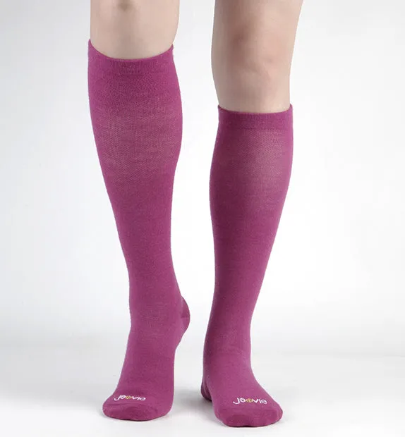 Lightweight Merino Wool Everyday Compression Socks (15-20mmHg) - Solids - 3 Pack