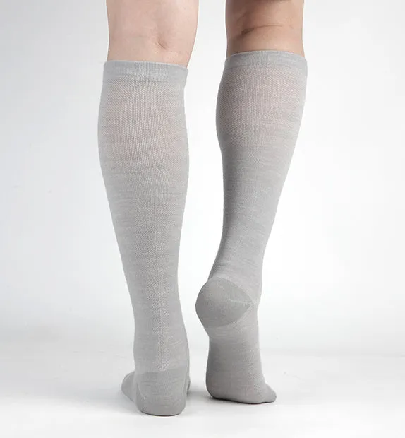 Lightweight Merino Wool Everyday Compression Socks (15-20mmHg) - Solids - 3 Pack