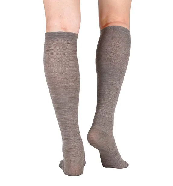 Lightweight Merino Wool Everyday Compression Socks (15-20mmHg) - Solids - 3 Pack