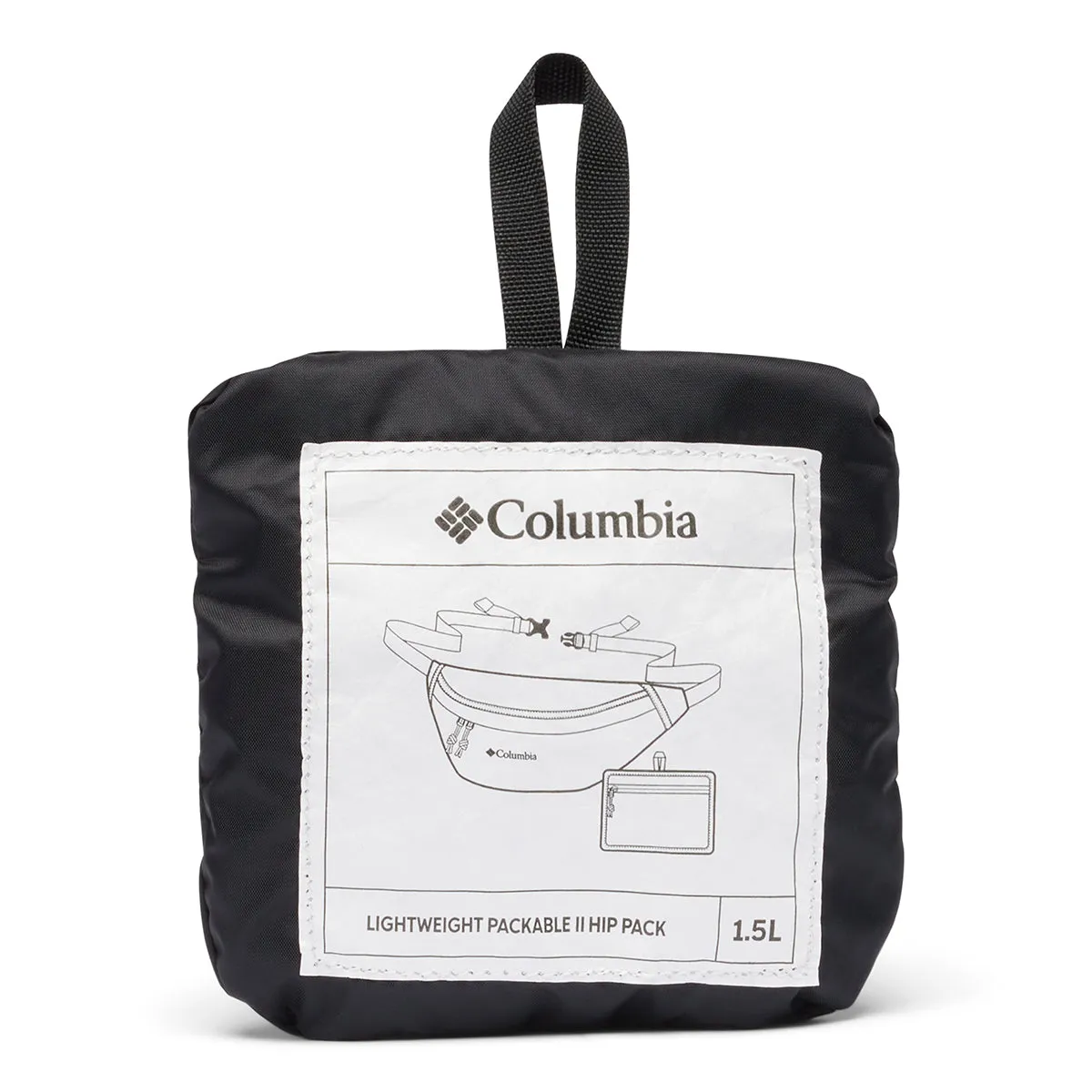 Lightweight Packable Hip Pack - Black