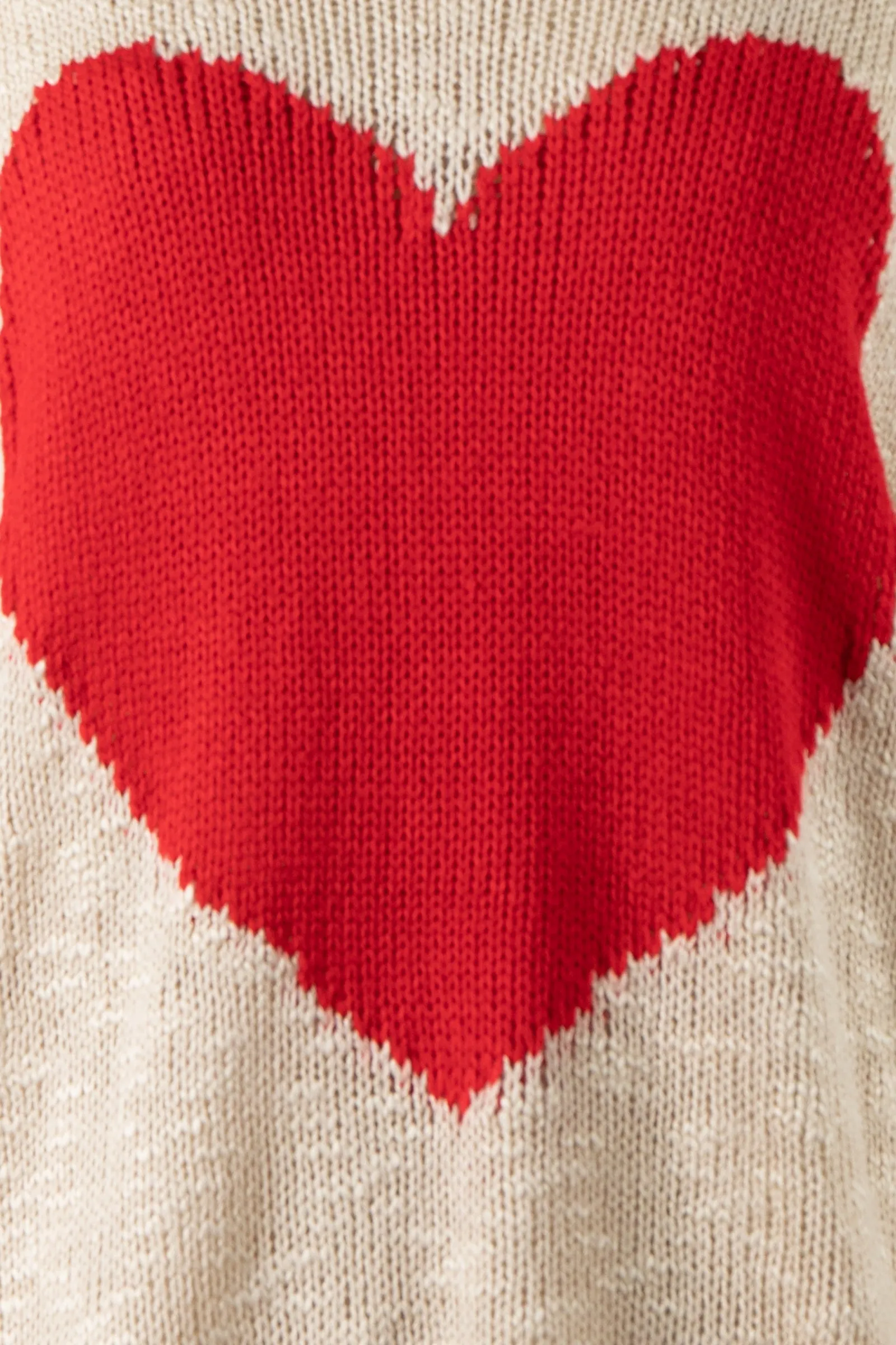 Lightweight Valentine Heart Sheer Sweater Top