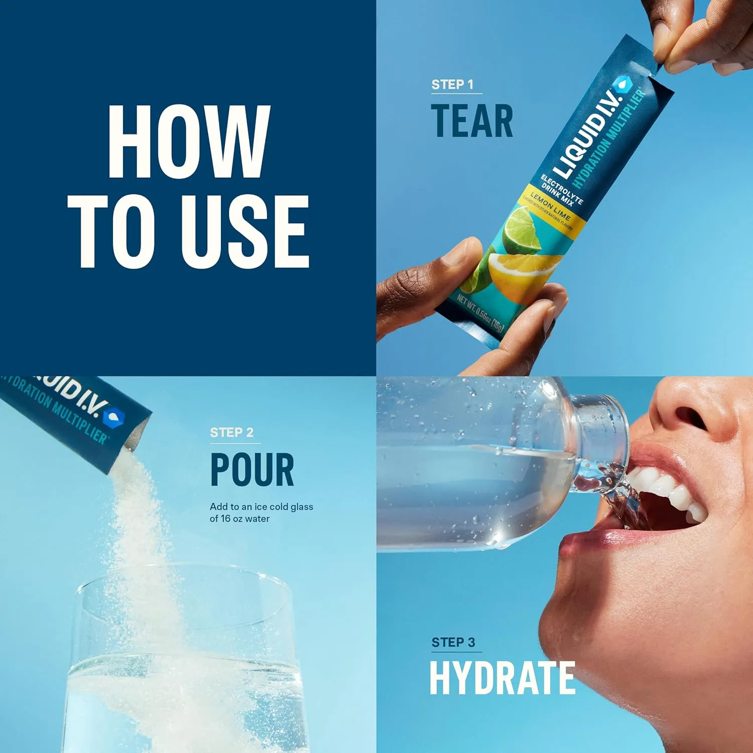 Liquid I.V.® Hydration Multiplier - Pina Colada | Electrolyte Powder Drink Mix | 1 Pack (16 Servings)