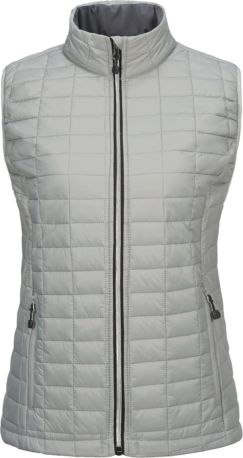 Little Donkey Andy Women's Puffer Vest, Lightweight Warm Sleeveless Jacket for Hiking Travel Golf